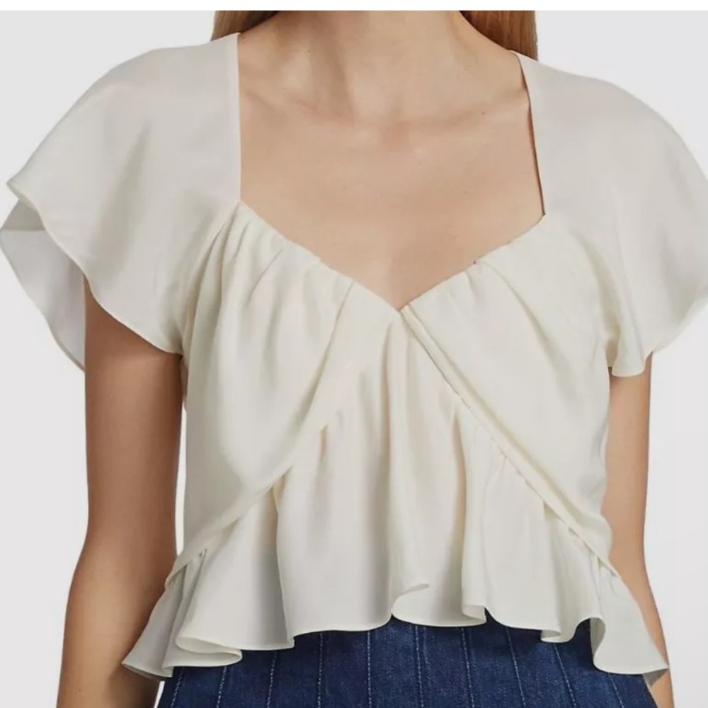 FRAME DENIM
SHIRRED FLOUNCE TOP - OFF WHITE
$369.00 size L - Picture 3 of 9